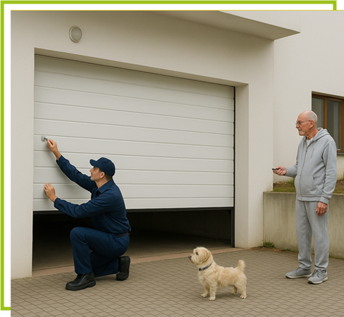 stucked garage door repair
